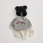 【73-110cm】 英字プリント パーカー - 画像 (6)