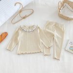 【66-100cm】可愛い 襟付き ルームウェア セットアップ