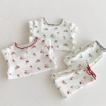 【66-100cm】花柄 ルームウェア セットアップ - 画像 (11)