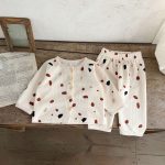 【66-100cm】ワッフル プリント セットアップ6 - 画像 (11)