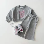 【73-120cm】英字刺しゅう セットアップ - 画像 (6)