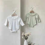 【66-90cm】 フリル襟 ロンパース - 画像 (20)