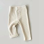 【66-100cm】 スリム コットン ストライプ ベビー ロング パンツ - 画像 (19)