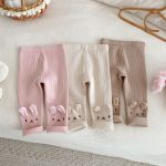 【73-120cm】 キャラクター 刺繍 レギンス