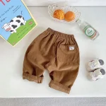 【80-120cm】 シンプルコーデュロイ パンツ - 画像 (8)
