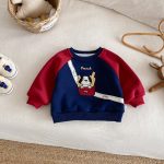【73-120cm】 キャラクター 刺繍 あったか トレーナー - 画像 (5)