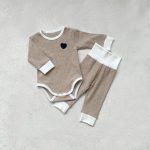【66-90cm】ハート柄 ボーダー セットアップ - 画像 (9)