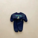【66-110cm】 熊柄 ロンパース  or セットアップ - 画像 (7)