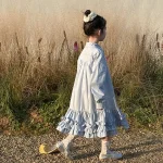 【90-150cm】 フリル裾 ワンピース - 画像 (4)