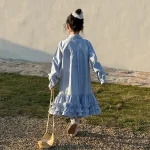 【90-150cm】 フリル裾 ワンピース - 画像 (12)