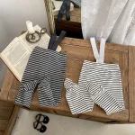 【73-100cm】 ボーダー サロペット タイツ - 画像 (14)