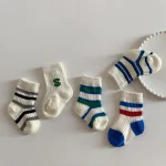 【GOODS】 英字＆ボーダー ソックス