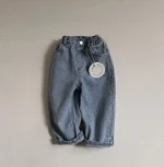 【73-120cm】 シンプル デニム パンツ - 画像 (3)