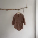 【66-90cm】 フーディシンプル ロンパース - 画像 (11)