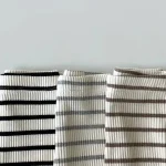 【66-100cm】 スリム コットン ストライプ ベビー ロング パンツ - 画像 (5)