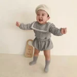 【66-90cm】 セーラー風 スクエア襟 セットアップ