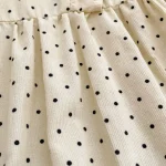 【66-90cm】 フリル ドット柄 ロンパース - 画像 (7)