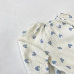 【66-90cm】 ハート柄 ロンパース - 画像 (5)