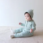 【66-90cm】 韓国風リブ オールインワン - 画像 (16)