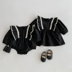 【66-110cm】 肩フリル ワンピース or ロンパース - 画像 (17)