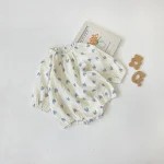 【66-90cm】 ハート柄 ロンパース