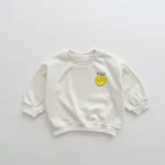 【80-130cm】 笑顔 ボーダー トレーナー - 画像 (3)