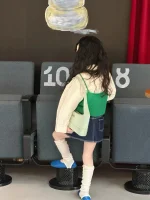 【90-140cm】 グリーンキャミOR シャツ ORデニム スカート - 画像 (11)