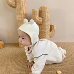 【66-90cm】韓国風 ポケット付き オールインワン - 画像 (10)