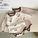 【66-90cm】 ドットOR動物柄 ロンパース orボトムス - 画像 (11)