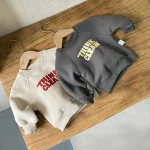 【73-100cm】 英字プリント セットアップ - 画像 (5)