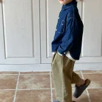 【80-150cm】 ビッグ襟 ワンピース  or デニム シャツ - 画像 (9)