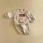 【73-100cm】 英字プリント セットアップ - 画像 (10)