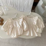 【66-110cm】 肩フリル ワンピース or ロンパース - 画像 (15)