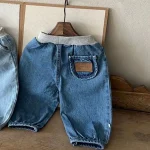 【73-110cm】 ポケット付き デニム パンツ - 画像 (7)