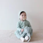 【66-90cm】 韓国風リブ オールインワン - 画像 (10)