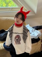 【100-160cm】 犬柄 プリント トップス 長袖Ｔシャツ - 画像 (7)