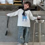 【110-160cm】 プリント 長袖 Ｔシャツ - 画像 (7)