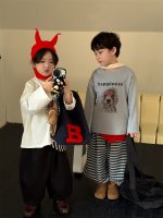 【100-160cm】 犬柄 プリント トップス 長袖Ｔシャツ - 画像 (6)