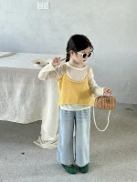 【90-140cm】 イエローキャミORデニム パンツ ORベージュ トップス - 画像 (10)