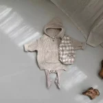 【66-90cm】 フーディシンプル ロンパース - 画像 (14)