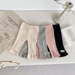 【73-110cm】 リボンリブ パンツ