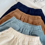 【80-120cm】 シンプルコーデュロイ パンツ - 画像 (10)