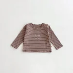 【73-100cm】 熊プリント シャツ - 画像 (13)