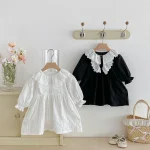 【66-110cm】 レース襟 ロンパース or ワンピース - 画像 (5)