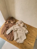 【66-90cm】 フーディシンプル ロンパース - 画像 (10)