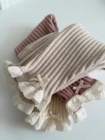 【73-110cm】レース リボン リブ レギンス - 画像 (9)