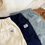 【80-120cm】 シンプルコーデュロイ パンツ - 画像 (11)