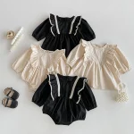 【66-110cm】 肩フリル ワンピース or ロンパース - 画像 (18)
