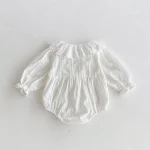 【66-110cm】 レース襟 ロンパース or ワンピース - 画像 (17)