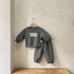 【73-100cm】 英字プリント セットアップ - 画像 (9)